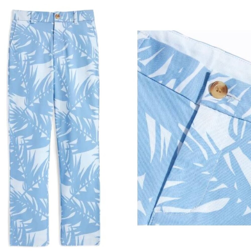 Vineyard Vines Boys Breaker Pants Size 18 Breezy Ice Water